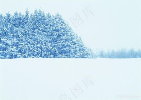 冰雪唯美风景画