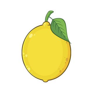 卡通柠檬黄色