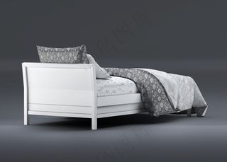 卧室床上用品被单床单枕头展示样机模板