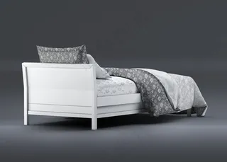 卧室床上用品被单床单枕头展示样机模板