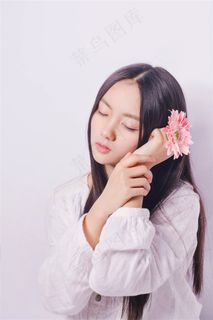 小清新漂亮长发女孩写真