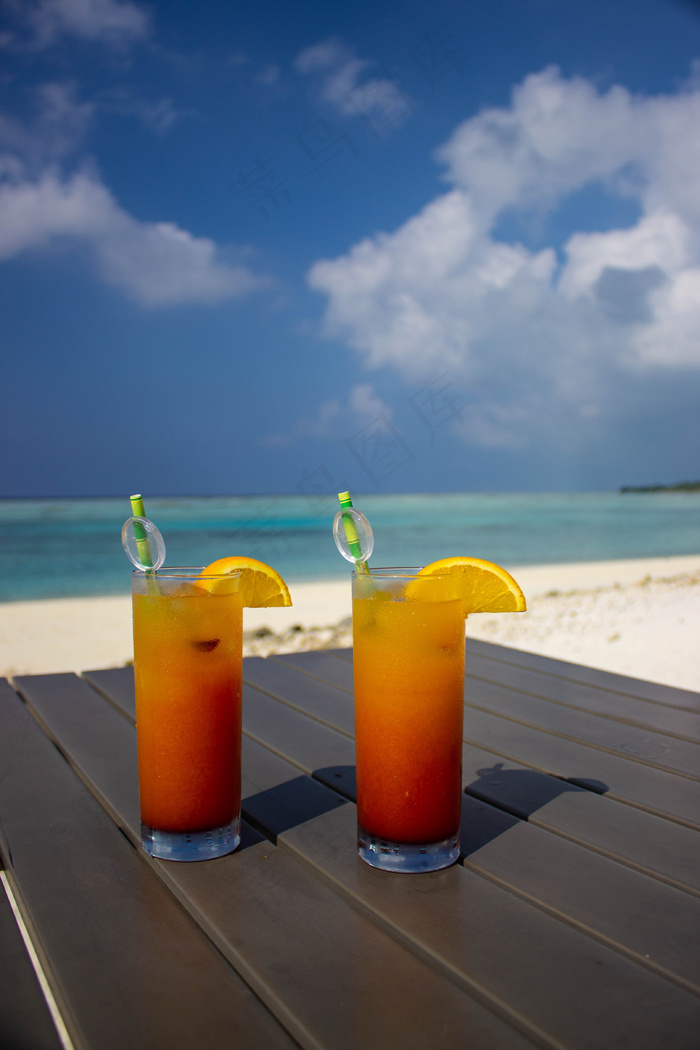 清新夏日夏季饮品摄影照片