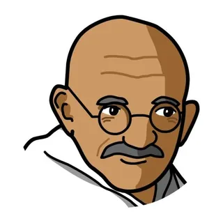 圣雄甘地 PNG免抠