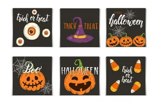 六张卡通南瓜素材