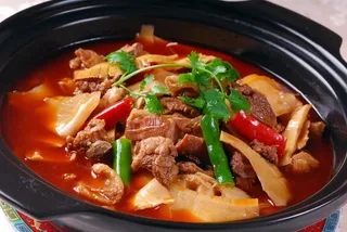 煲类火锅川菜特色菜笋子羊肉煲