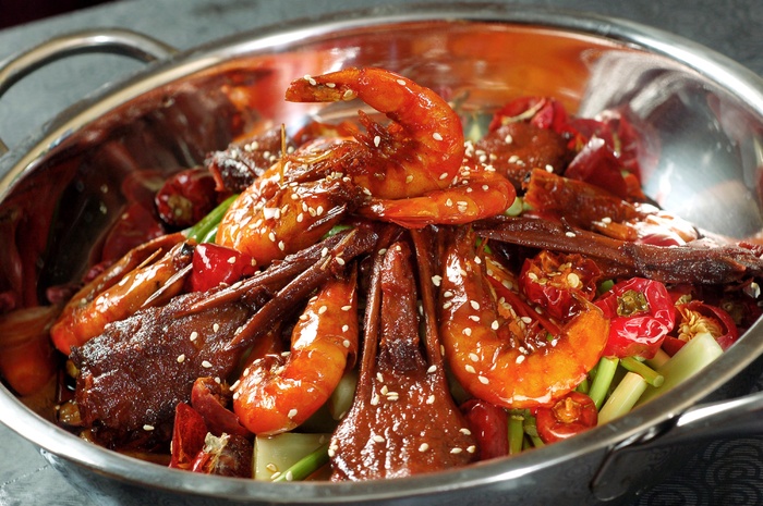 干锅美食焖锅湘菜麻辣香辣纸锅江湖菜干锅鸭唇虾