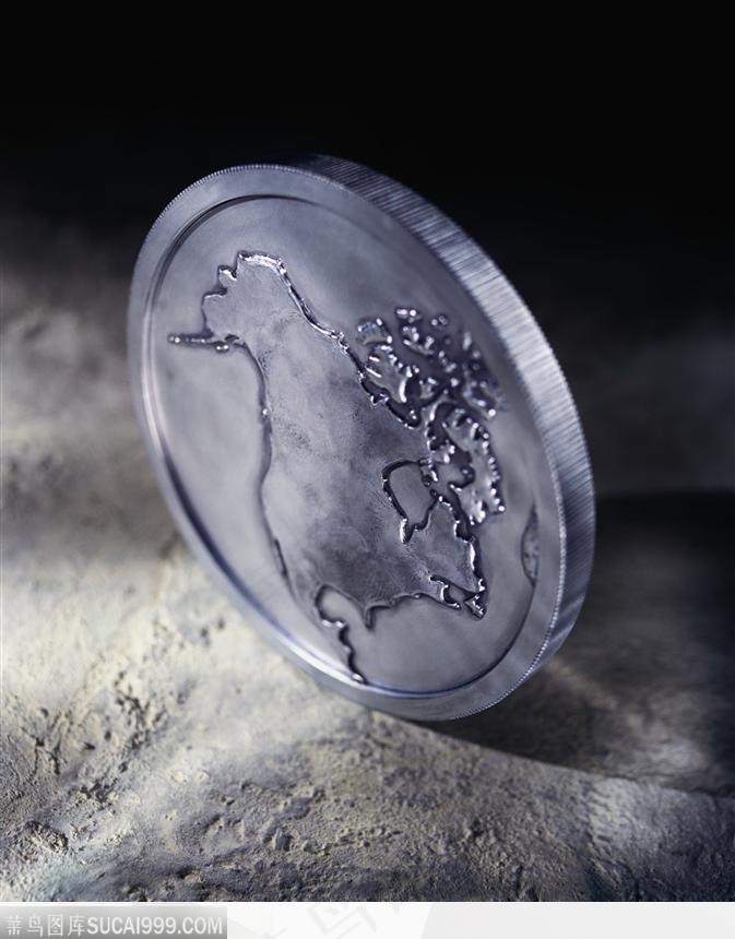 硬币上的地图