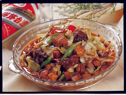 CXC06990猪肉转鸡炒花白 CXC06990猪肉转鸡炒花白