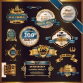 免抠标签图案矢量