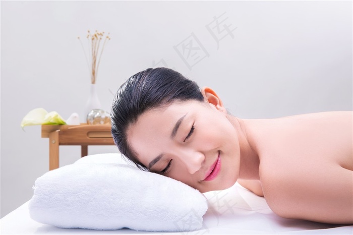 SPA美容养生的美女精美图