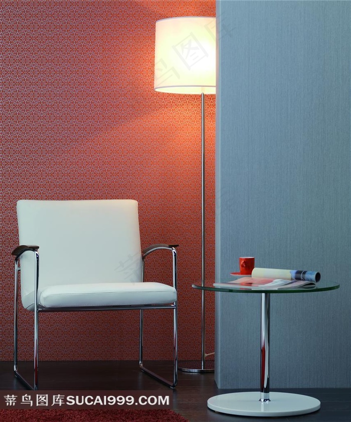 欧美室内效果图茶几