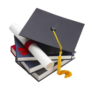 书本博士帽素材简笔卡通少儿兴趣班