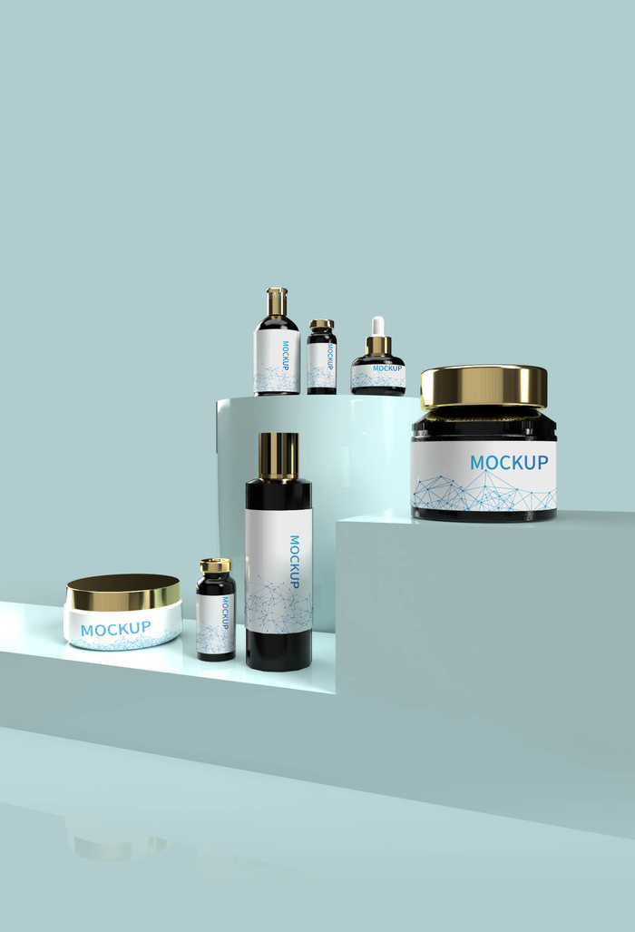 包装智能贴图样机VI效果PSD素材