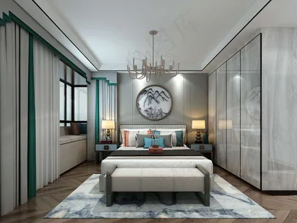 卧室清新中式圆形复式楼客厅古典家居玄关隔断餐厅带圆形房间床铺个性造型 卧室清新中式圆形复式楼客厅古典家居玄关隔断餐厅带圆形房间床铺个性造型