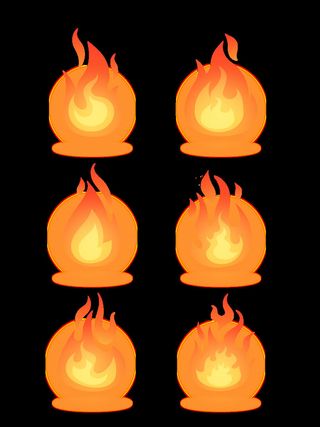 简约火元素图标