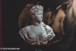 圣母玛丽亚的半身像石膏