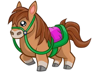 小马驹可爱简单