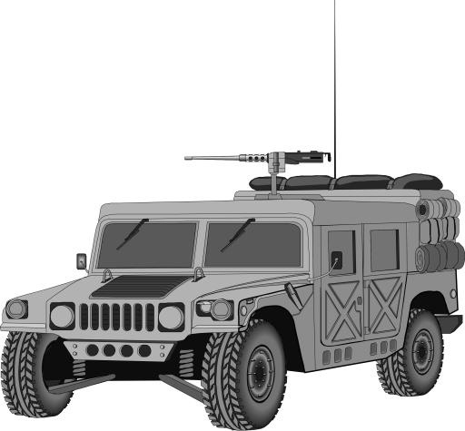 悍马 HMMWV PNG免抠(2400x2229)