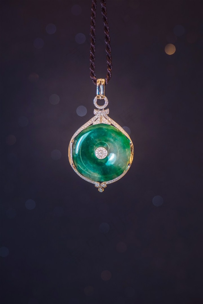 翡翠怀古平安扣