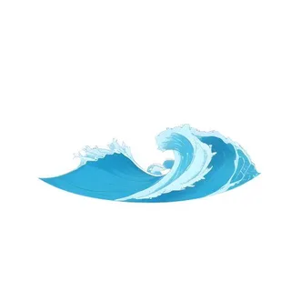 海浪浪花海洋免抠