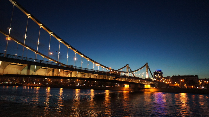 高清唯美城市大桥夜景