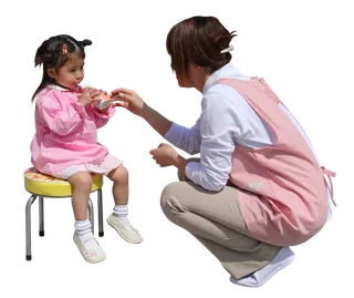 亚裔儿童人物免扣素材