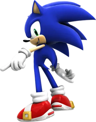 蓝色动画人物卡通简笔素材