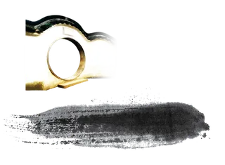 中国古风元素墙头院子