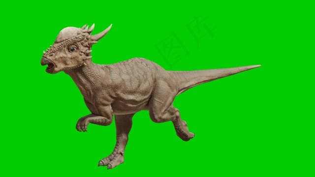 恐龙, 猛禽, 跑步, 史前, 绿色屏幕, 化石, 玩具