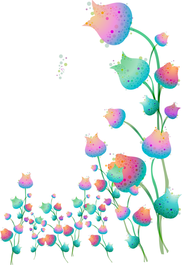素材卡通花朵