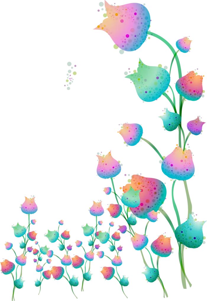 素材卡通花朵