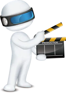 多行业戴眼镜科技感3D小人 免抠