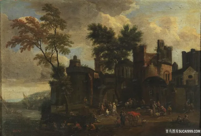阿德里安·弗兰斯和波多黎乡村风景画油画