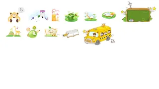 韩式网页设计PSD源文件素材清新淡雅图标