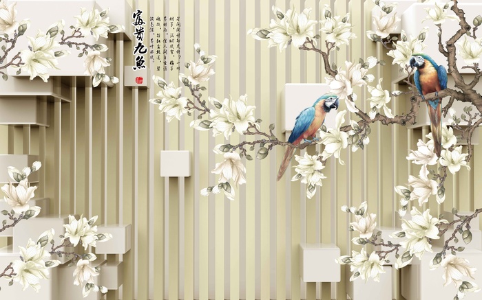 雕塑玉雕背景风景