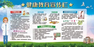 健康教育宣传栏夏季健康教育 健康教育知识 健康教育 