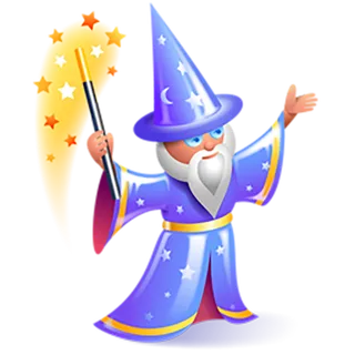 紫衣巫师卡通素材