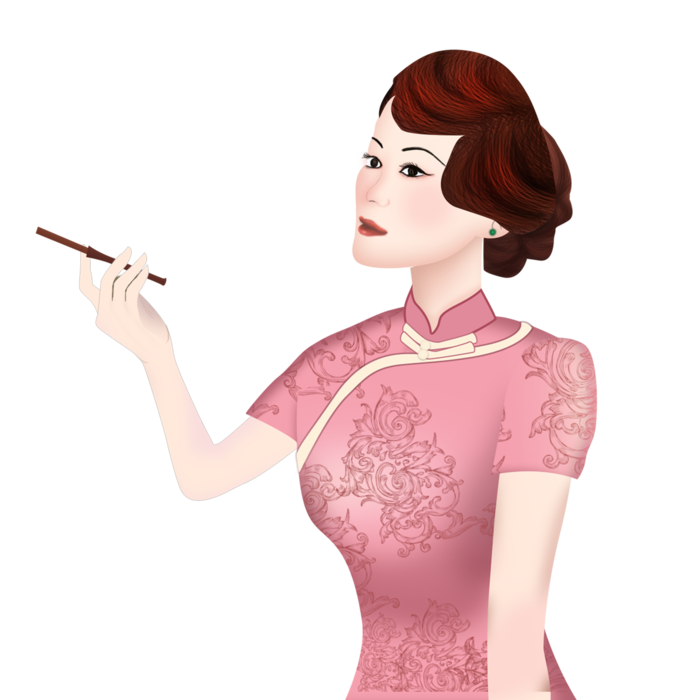 传统旗袍美女 (96)