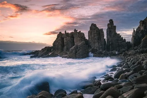 维多利亚州乌拉麦海岬日落山水风景图片