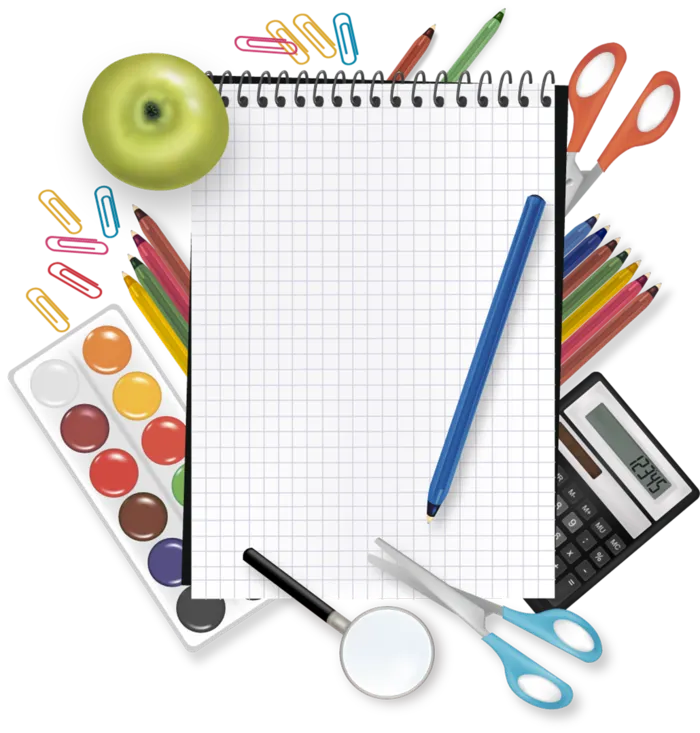 格子笔记本计算器铅笔少儿兴趣班