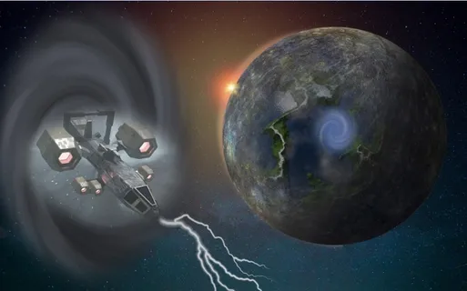 元宇宙世界风景天空背景墙 元宇宙世界风景天空背景墙