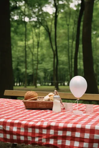 户外公园野餐摄影图