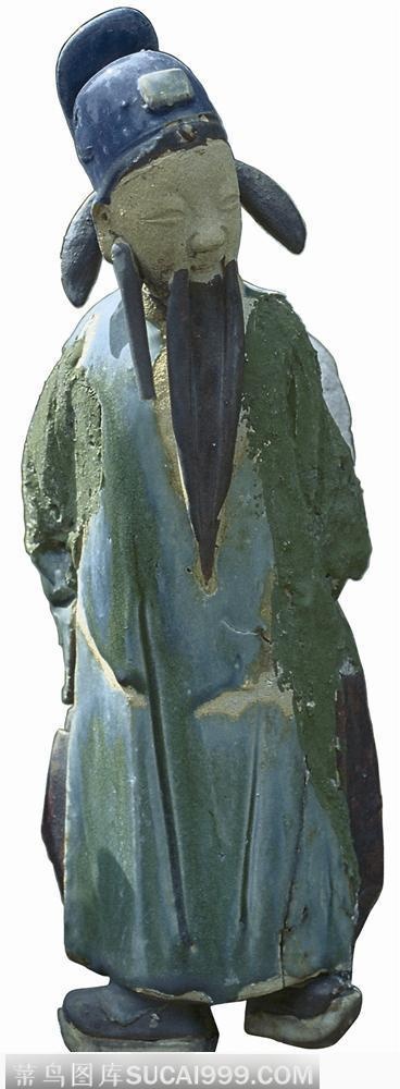 陈家祠陶塑-严肃的官员