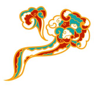 中国风中式国潮敦煌云纹祥云插画图案云朵云彩元素PSDAI设计素材