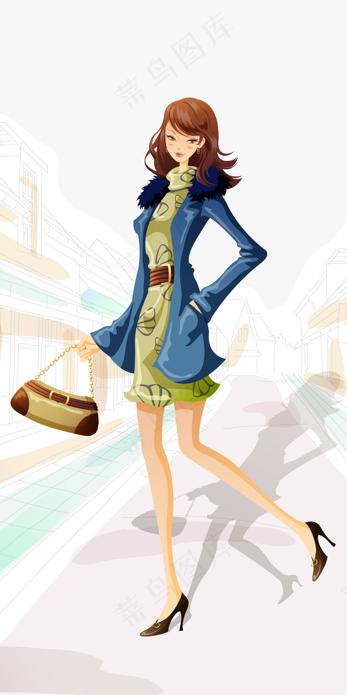 卡通青春美少女图片