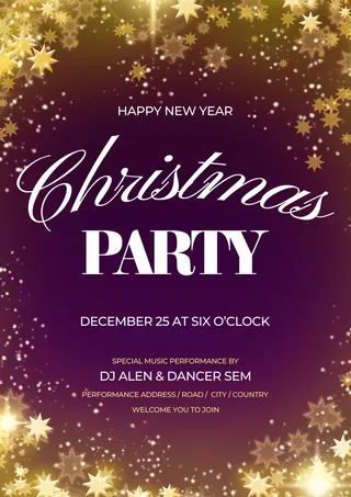 圣诞节圣诞树圣诞老人闪亮装饰电商促销折扣海报