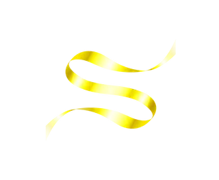 金色丝带免抠图