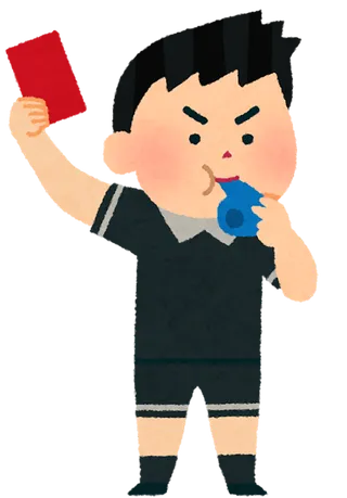 裁判红牌卡通