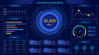 数据可视化psd模版下载