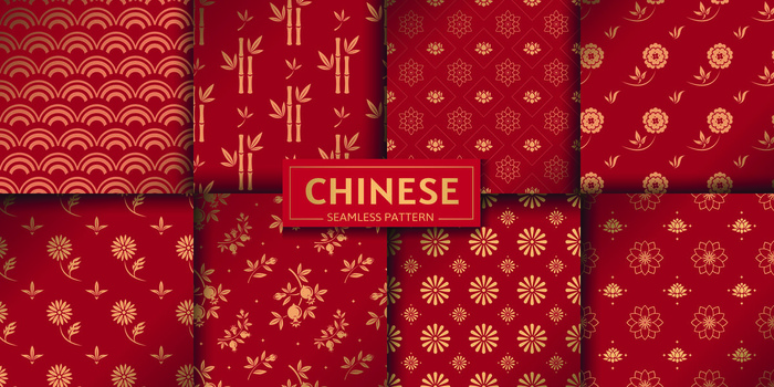 设计红色新年背景风景